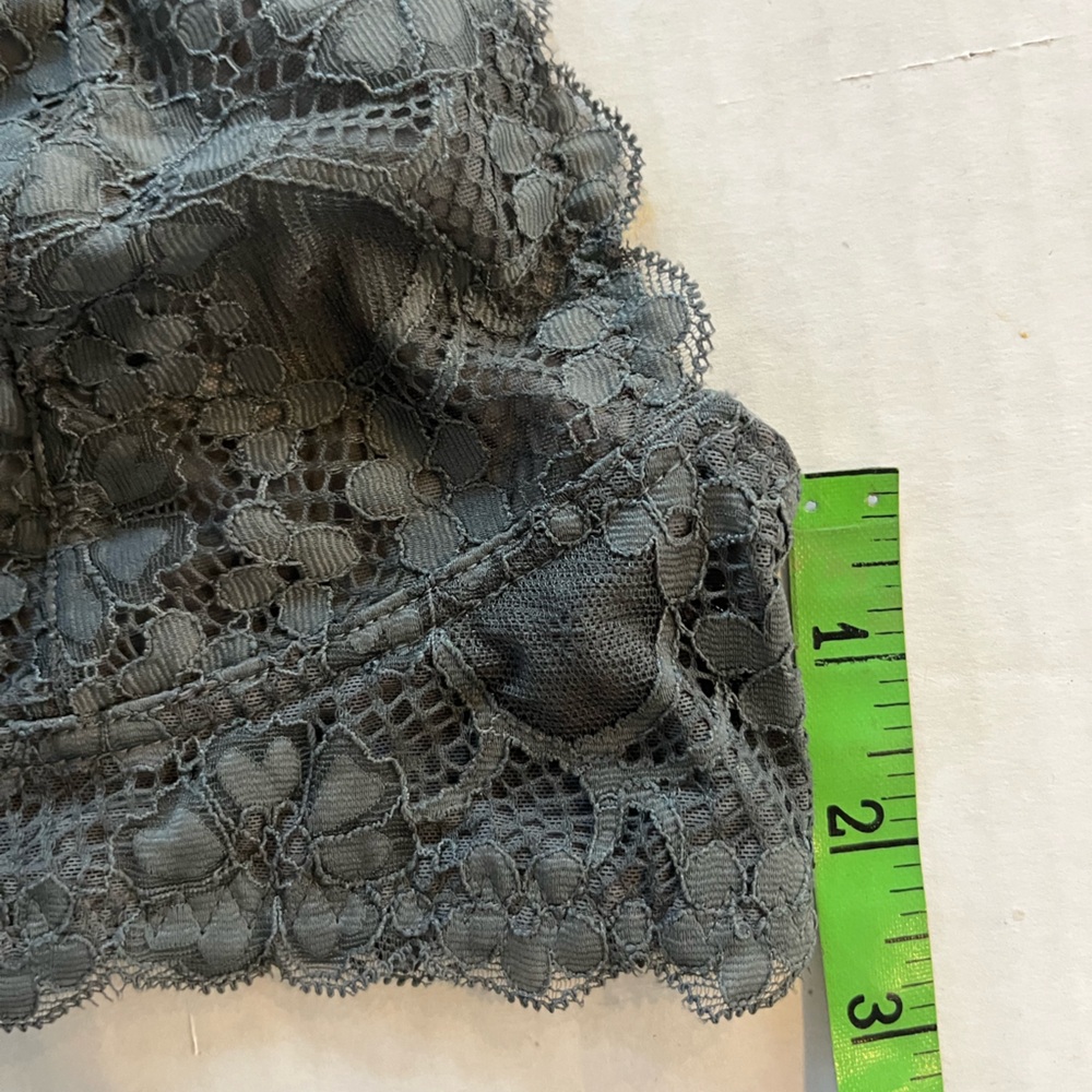 Free People Intimately Galloon gray lace halter bra bralette - Picture 8 of 8